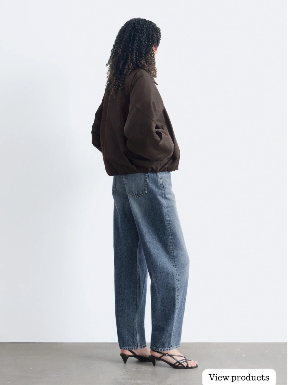 & Other Stories Collared Bomber Jacket - Picture 2 of 3